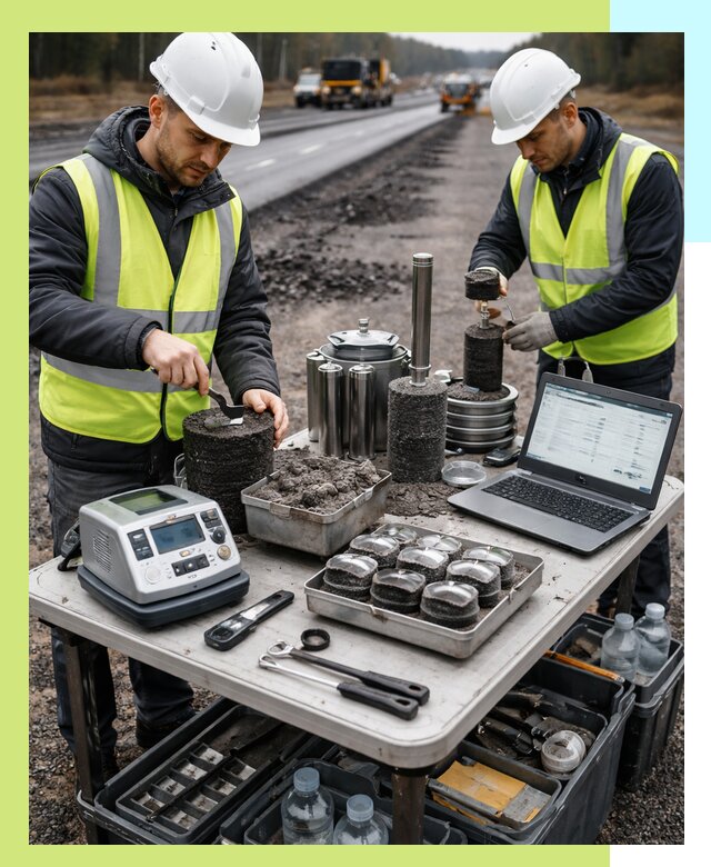 Сертификация асфальта: испытания и подтверждение в Таганроге