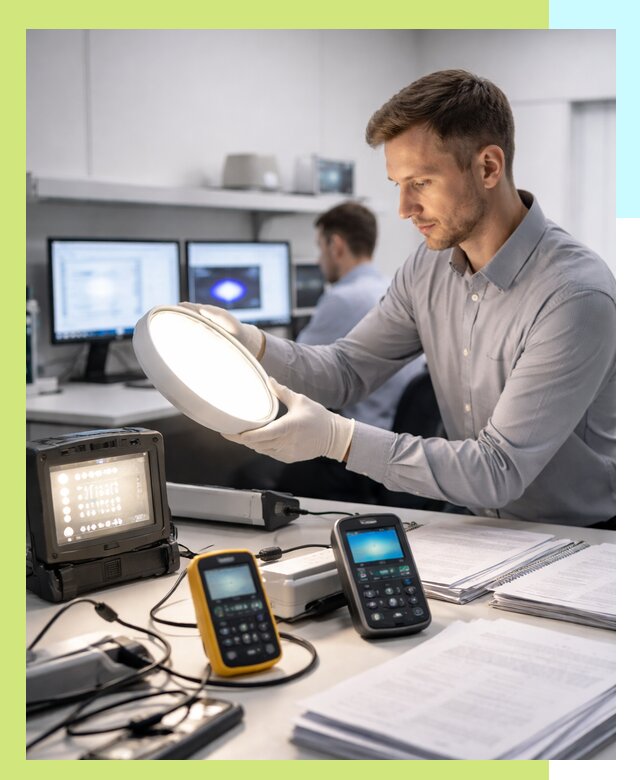 Сертификация светильников в Таганроге: испытания и оформление