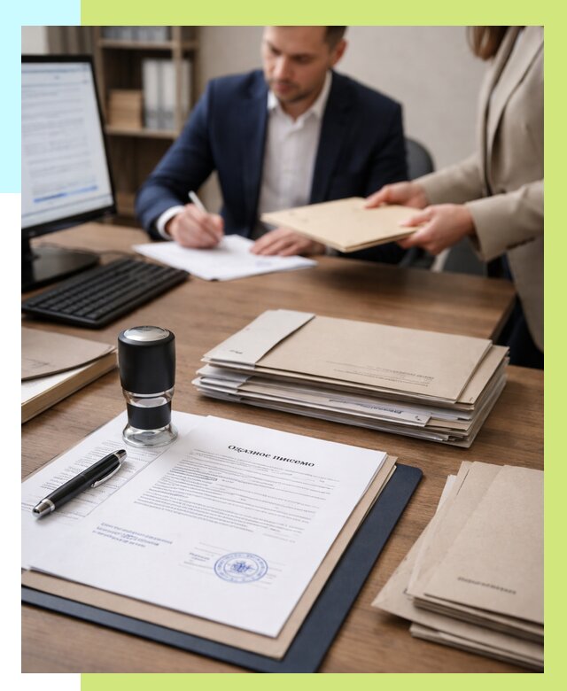 Отказное письмо для таможни в Таганроге от 3054 р, Алешин-Тгн