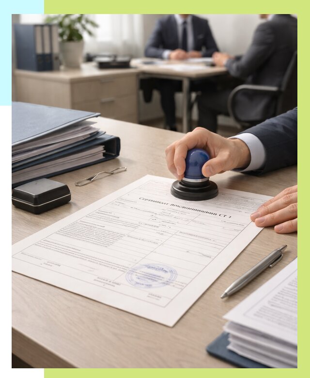 Сертификат происхождения СТ 1 в Таганроге от 4581 р. | Алешин-Тгн