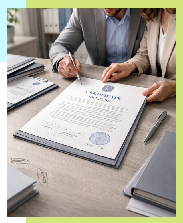 Сертификат ISO 22301 в Таганроге от 45815 р. | Алешин-Тгн срочно